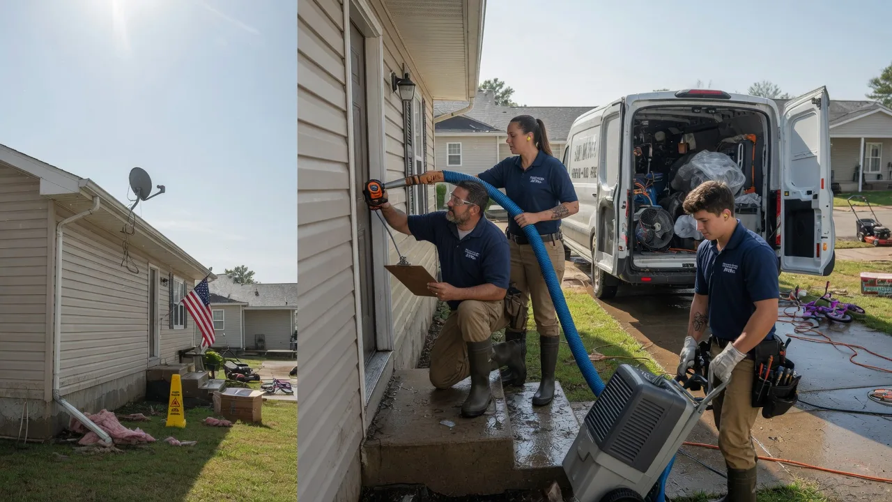 Ceiling Water Damage Restoration in Centerburg, OH near me